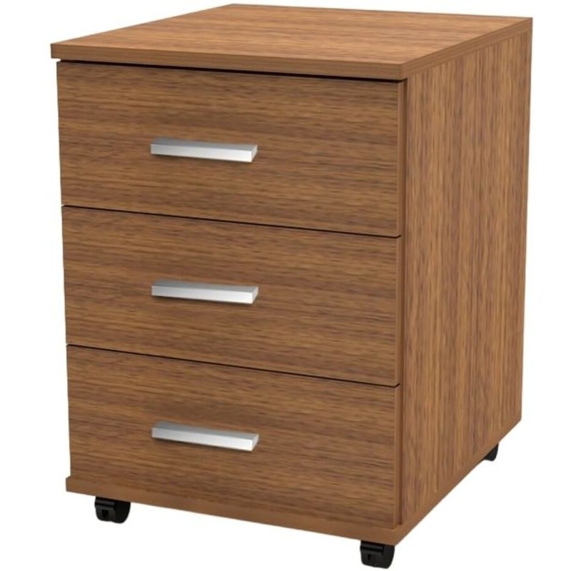 Изображение товара Тумба выкатная Канц ТК30.9 (орех, 3 ящика, 405x460x560 мм)