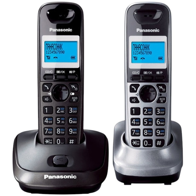 Изображение товара Радиотелефон Panasonic KX-TG2512RU2 двух трубок DECT Caller ID серый