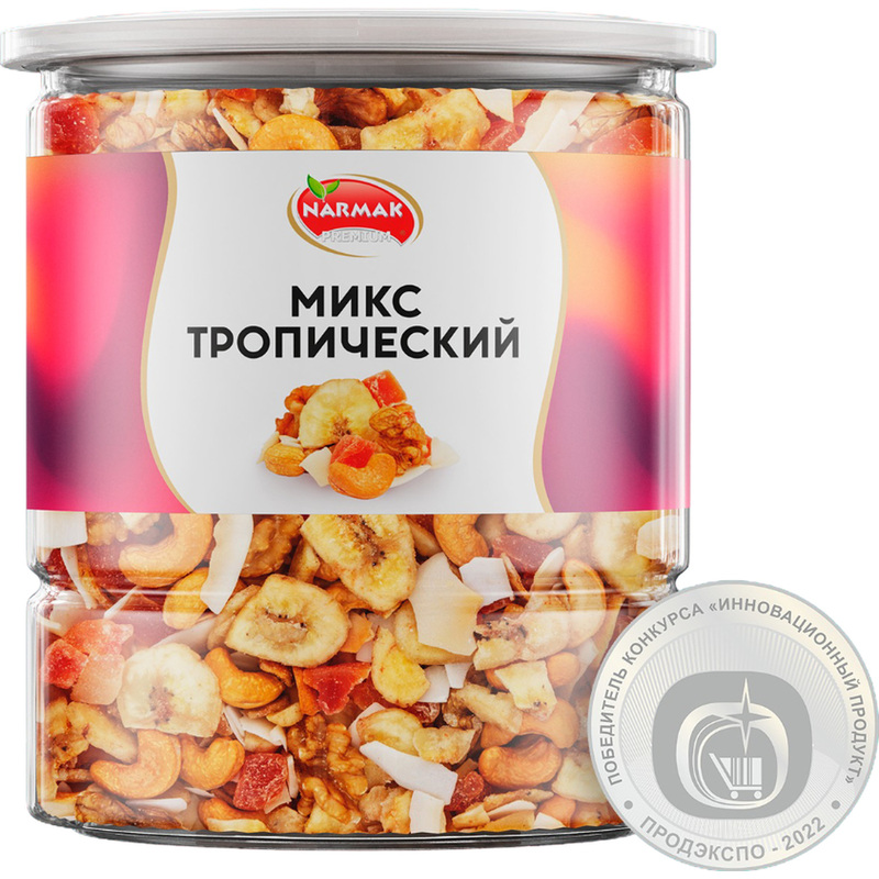 Изображение товара Коктейль Narmak Тропический смесь орехов и сухофруктов 400 г