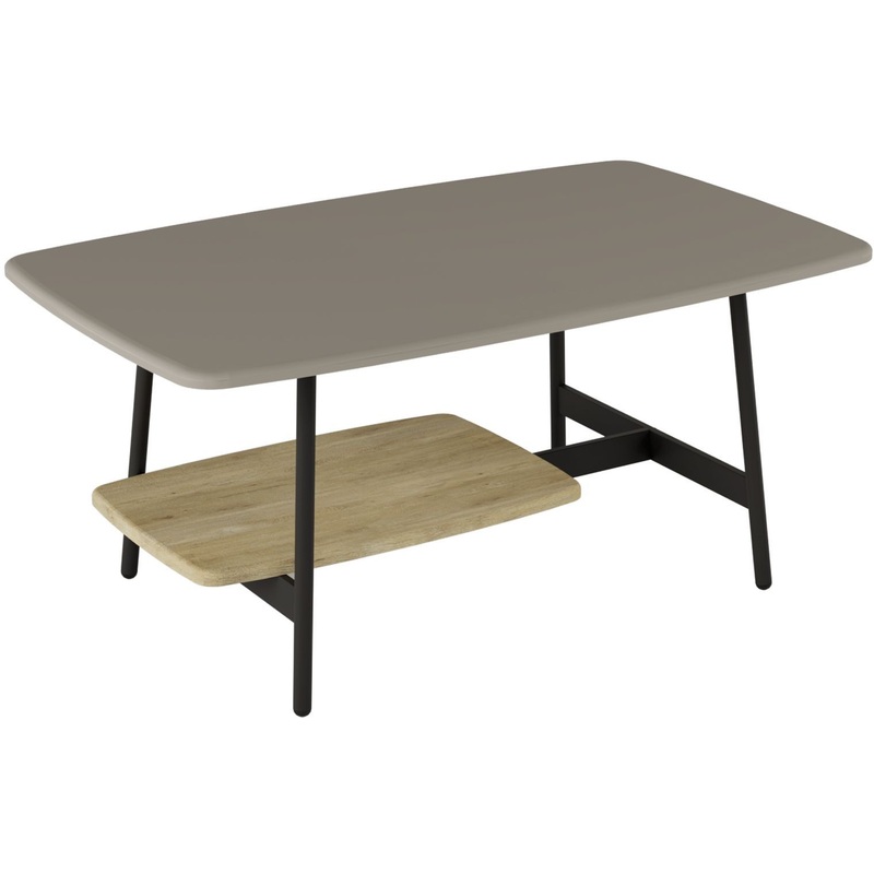 Изображение товара Столик журнальный Юкон (капучино/чёрный, 900х550х410 мм)