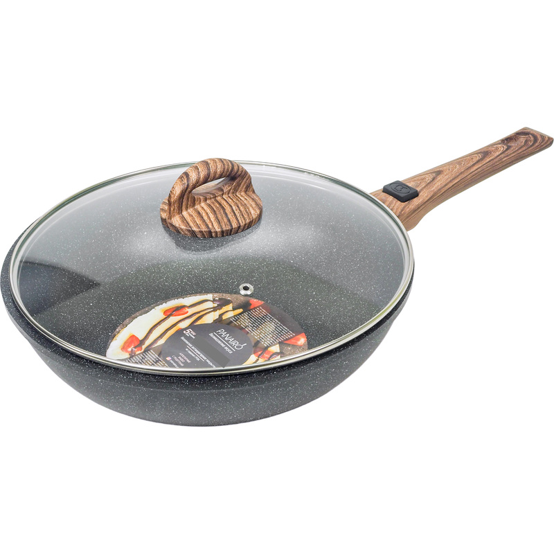 Изображение товара Сковорода-вок Panairo Eco induction 28 см антипригарное покрытие и съемная ручка