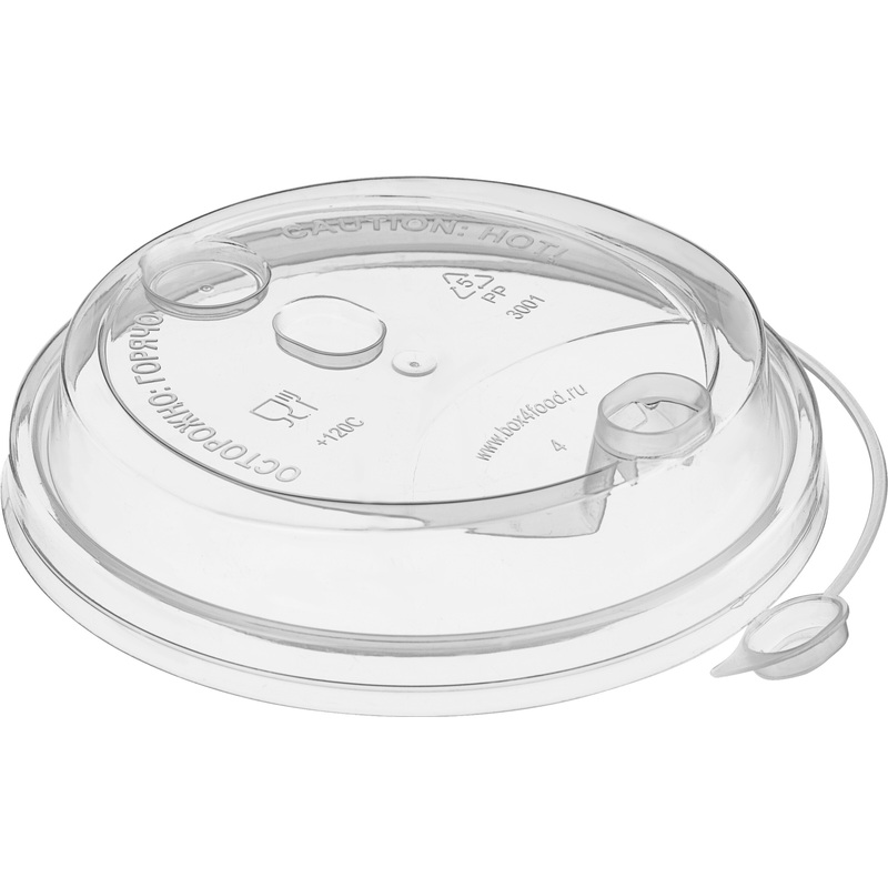 Изображение товара Крышка для стакана 90 мм прозрачная 1000 штук в упаковке