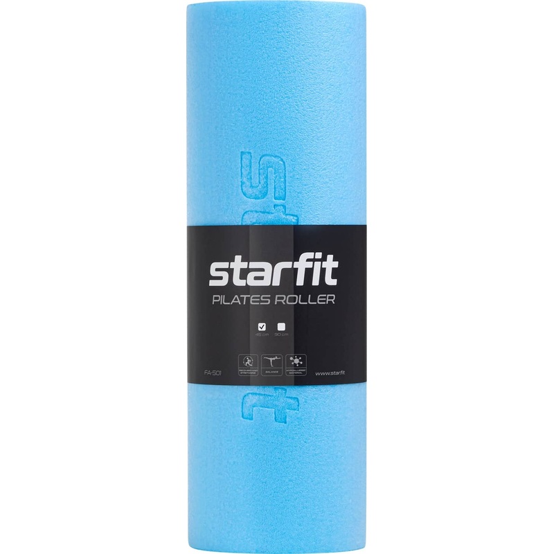 Изображение товара Ролик для йоги и пилатеса Starfit FA-501 15x45 см синяя пастель