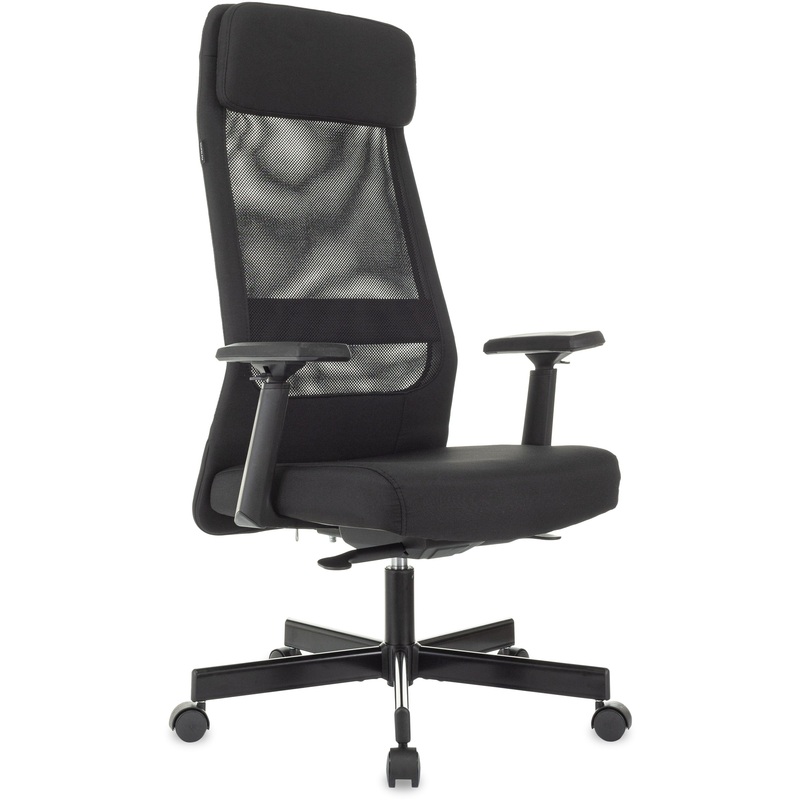 Изображение товара Кресло для руководителя Бюрократ T-995 чёрное (сетка/ткань, металл)