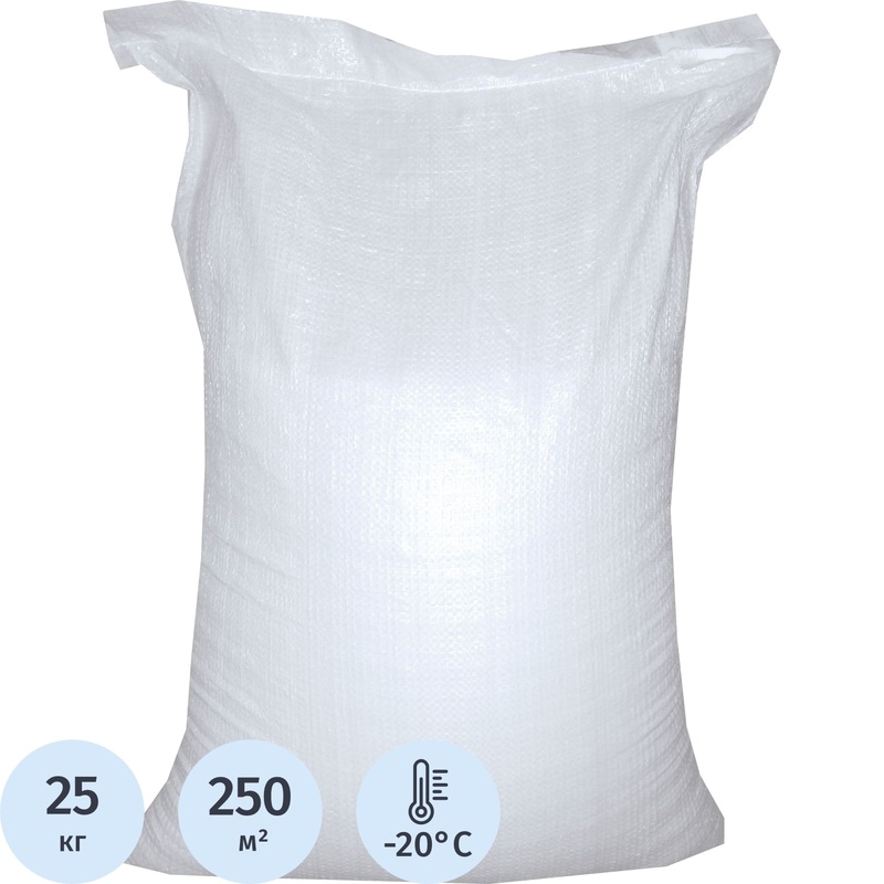 Изображение товара Реагент противогололёдный мешок 25 кг до -20C для зимних условий