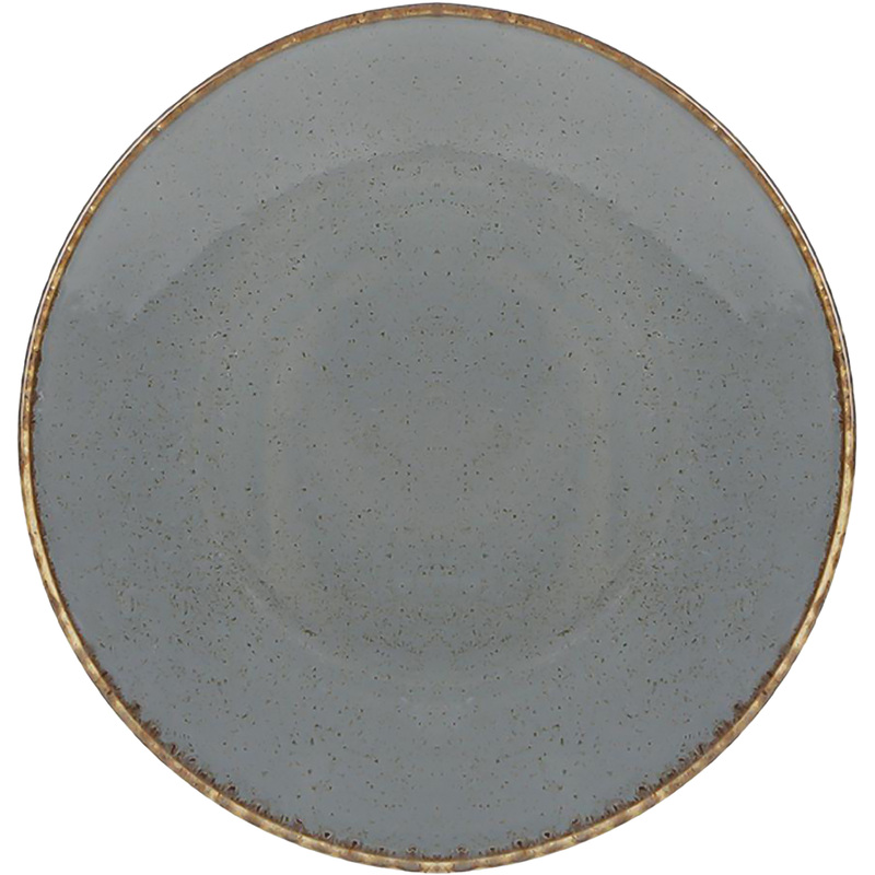 Изображение товара Тарелка обеденная Porland Seasons фарфор 28 см тёмно-серая