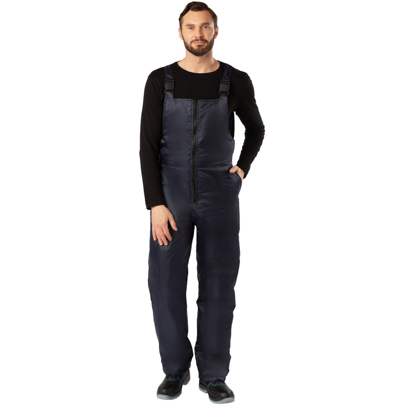 Изображение товара Полукомбинезон рабочий зимний мужской з38-ПК синий 52-54