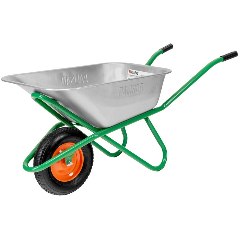 Изображение товара Тачка садово-строительная Palisad одноколёсная 200 кг 120 л усиленная (68918)