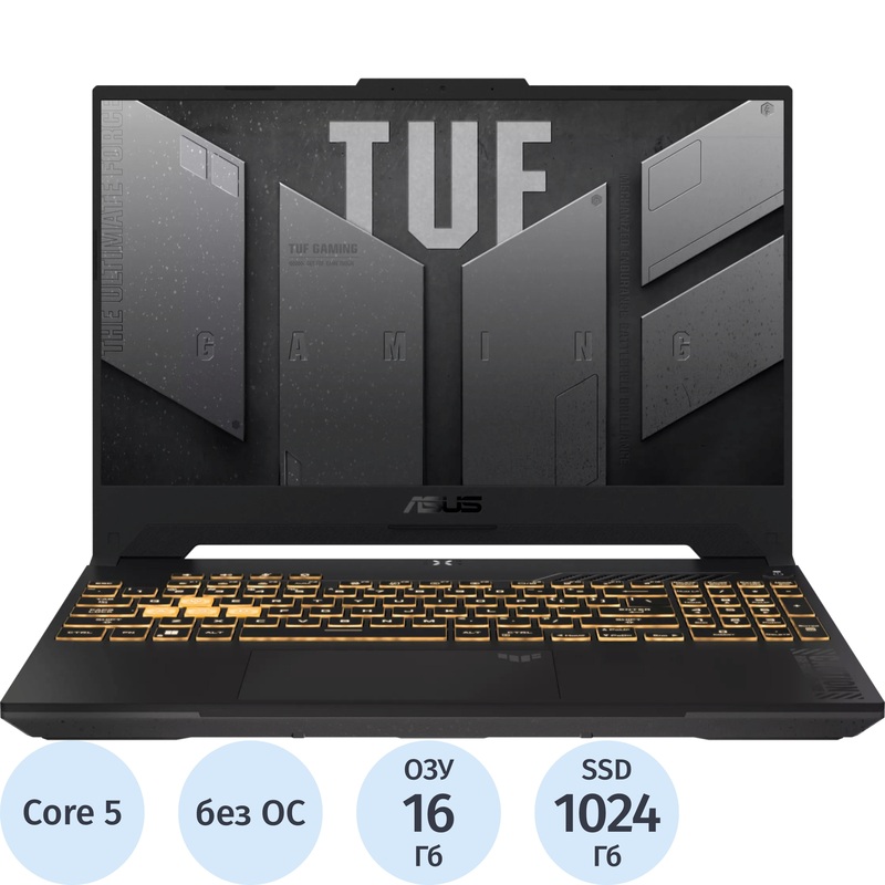 Изображение товара Ноутбук игровой Asus TUF Gaming FX707VJB-HX102 17.3" серый