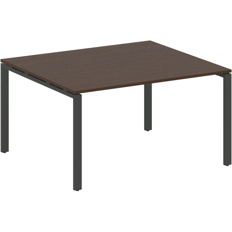 Изображение товара Стол для переговоров Metal System Style БП.ПРГ-1.3 (венге цаво/антрацит, 1400x1235x750 мм)