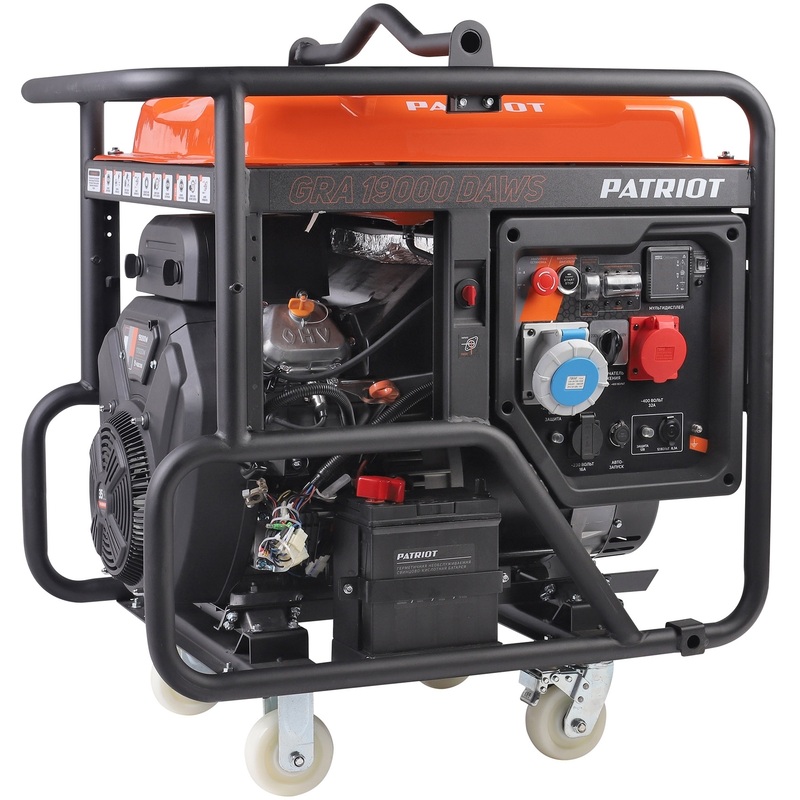 Изображение товара Генератор бензиновый Patriot GRA 19000 DAWS 19 кВт для резервного питания