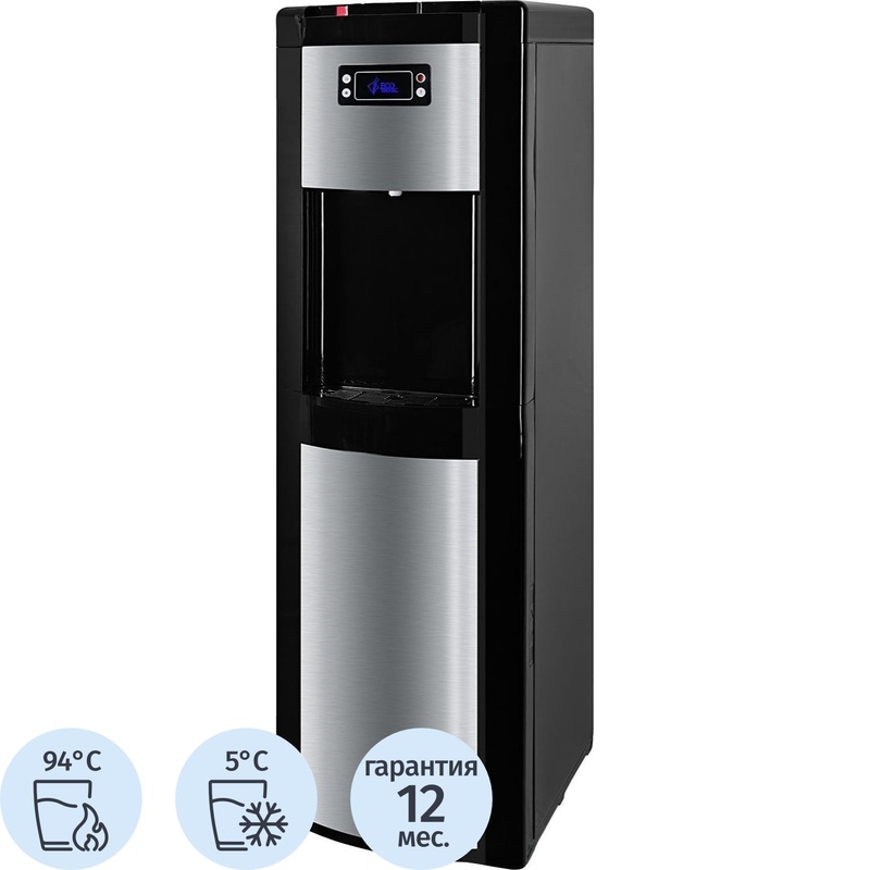 Изображение товара Кулер Ecotronic P9-LX черный с нагревом и охлаждением для дома и офиса