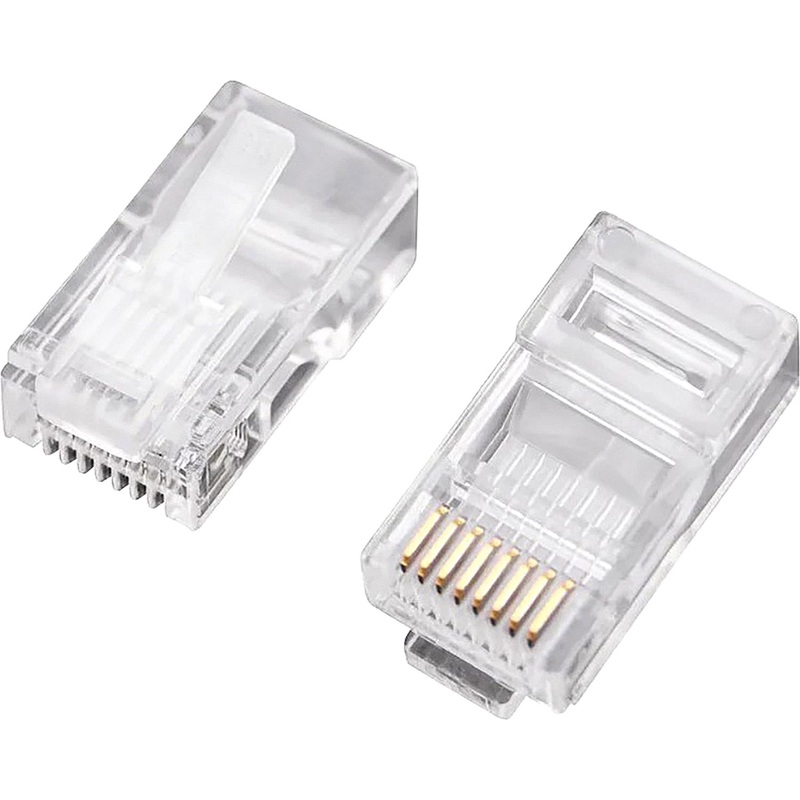 Изображение товара Коннектор Rexant 05-1021 RJ-45 cat 5e 100 штук в упаковке