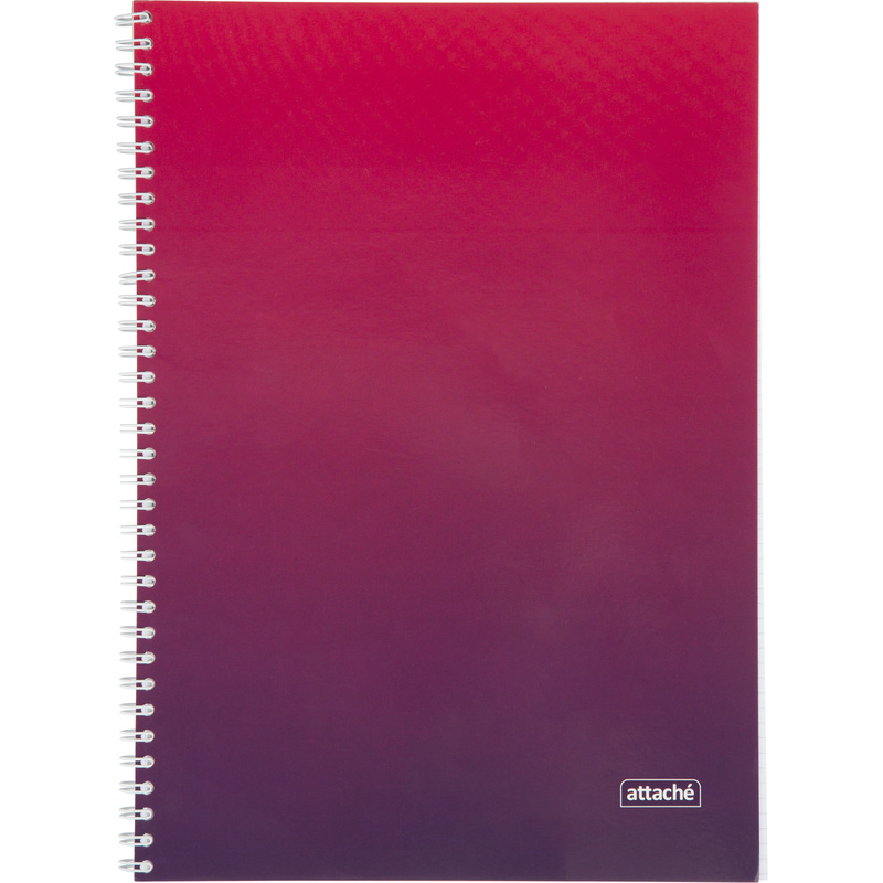 Изображение товара Бизнес-тетрадь Attache Градиент А4 96 листов малиновая в клетку на спирали