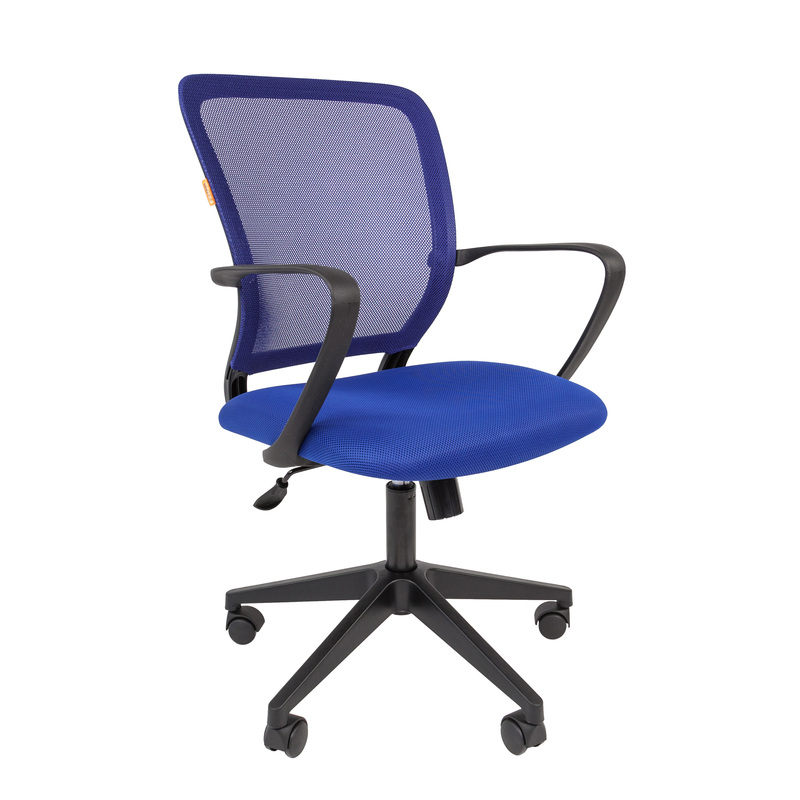 Изображение товара Офисное кресло Chairman 698 синее, сетка и ткань, регулируемое, комфортное