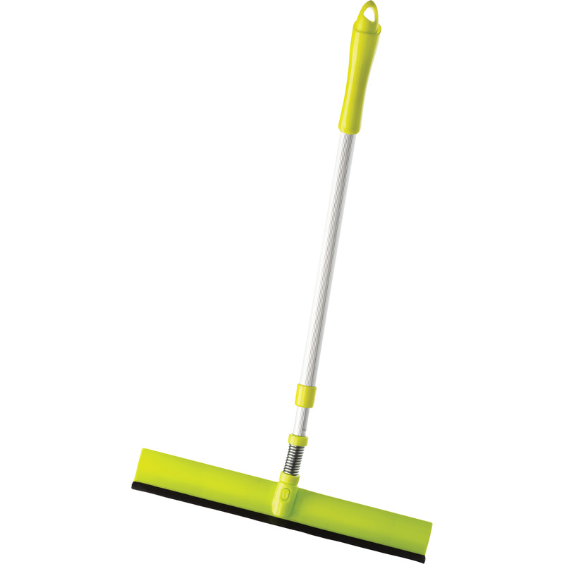 Изображение товара Швабра для мытья окон Home Queen с губкой и сгоном, телескопическая, 27 см