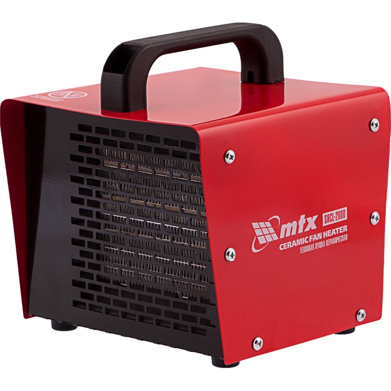 Изображение товара Тепловая электрическая пушка MTX SHCL-2000 мощностью 2 кВт для обогрева помещений
