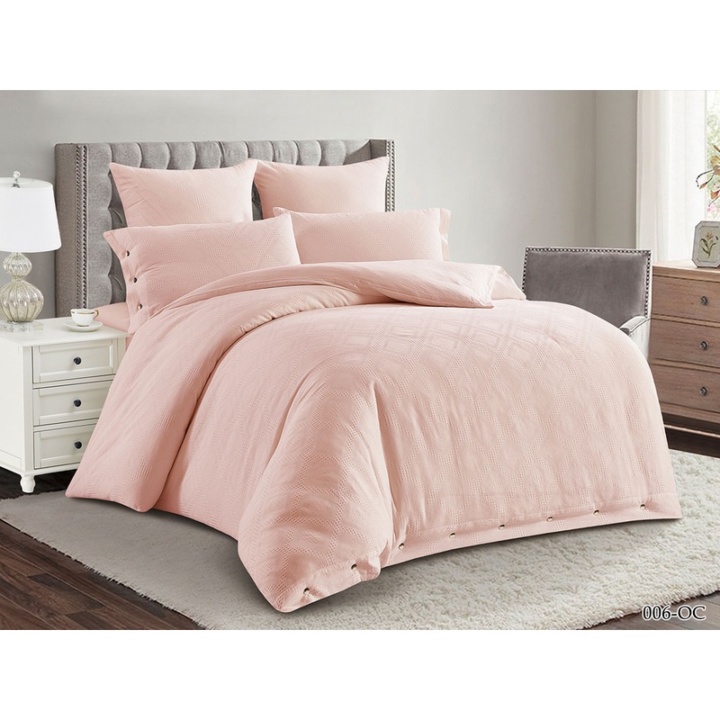 Изображение товара Постельное белье Cleo Organic Cotton 41/006-OC семейное хлопок розовое
