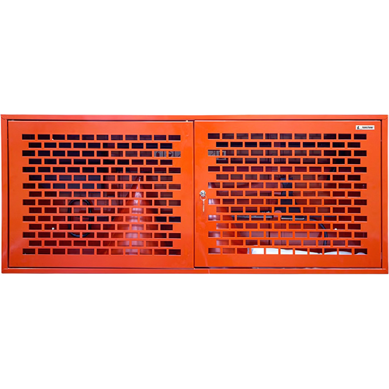 Изображение товара Щит пожарный Пожтехника Престиж ЩПЗ-СК металлический навесной с решеткой (125x55x30 см)