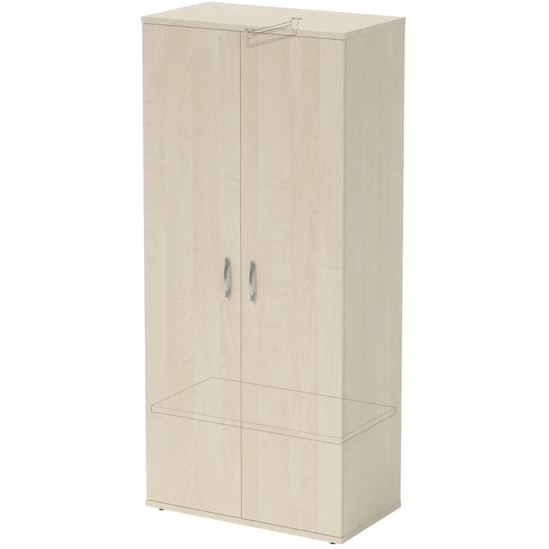 Изображение товара Шкаф для одежды Рондо L Ш21 22/16 береза 1800 мм из ЛДСП с выдвижной штангой