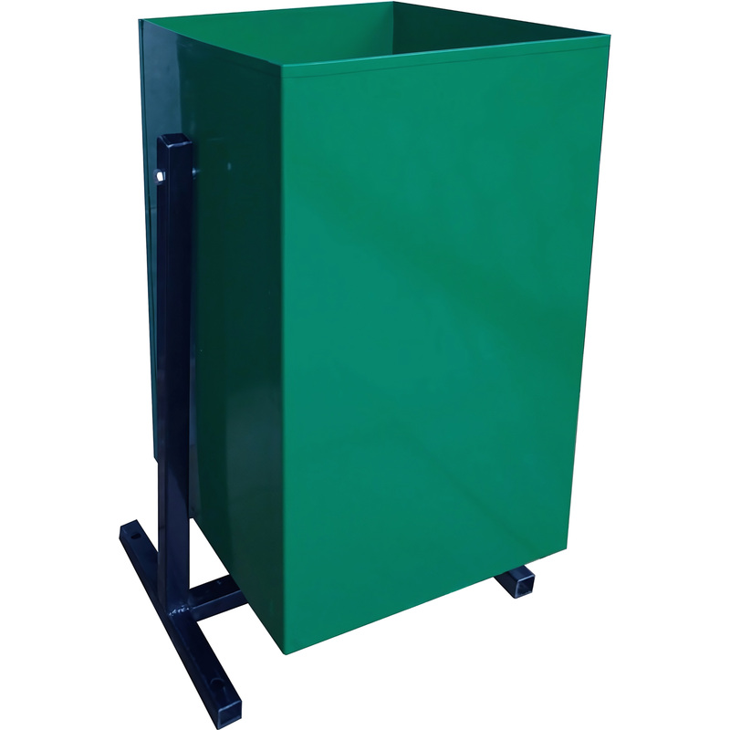 Изображение товара Уличная металлическая урна ПКО 20л окрашенная сталь опрокидывающаяся