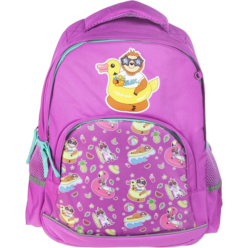 Изображение товара Рюкзак ортопедический №1 School Довольный ленивец сиреневый