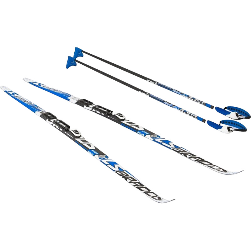 Изображение товара Детский лыжный комплект STC Step Brados LS голубой 150 см со лыжами и палками