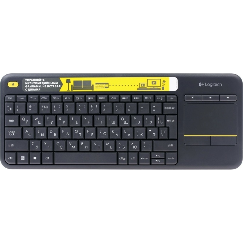 Изображение товара Беспроводная клавиатура Logitech K400 Plus для Smart TV и ПК черная