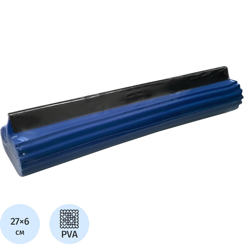 Изображение товара Насадка МОП для губчатой швабры ЭкоКоллекция 27x6 см синяя для влажной уборки