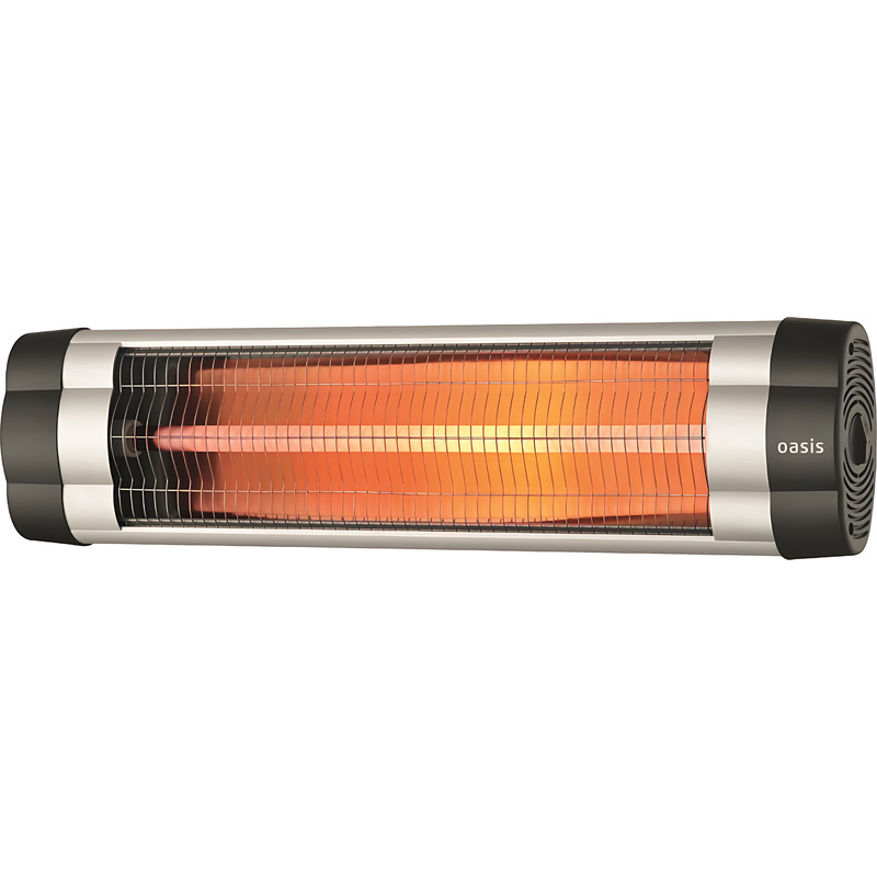 Изображение товара Инфракрасный кварцевый обогреватель Oasis IN-20 2000 Вт серый для дома и офиса