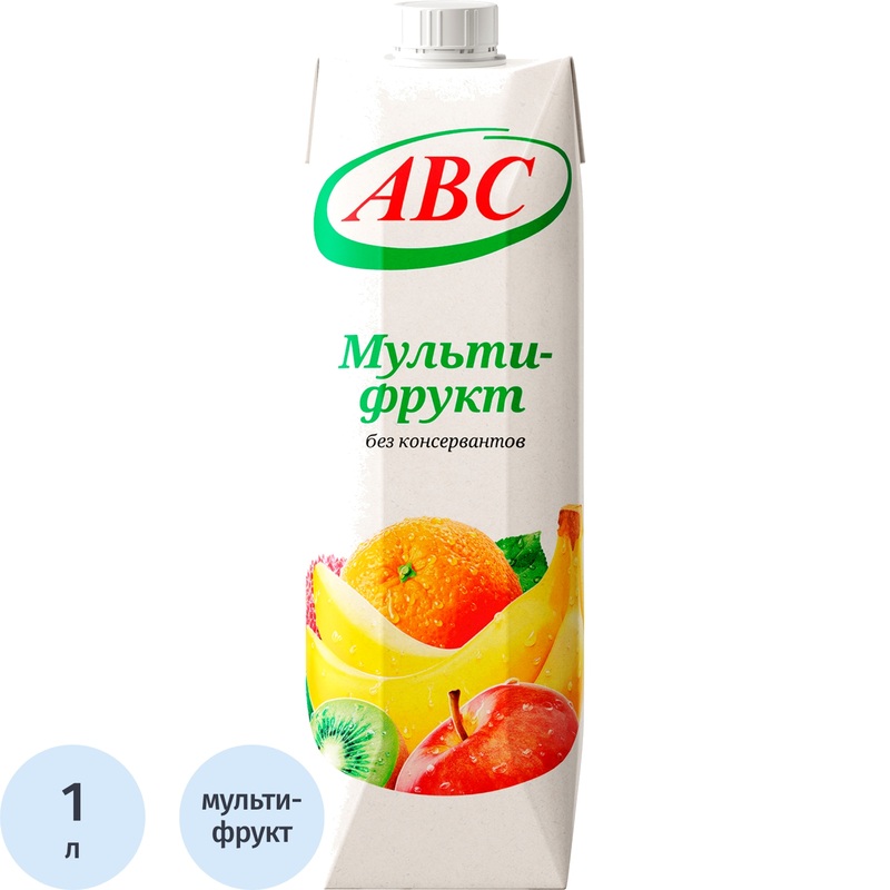 Изображение товара Нектар АВС Мультифруктовый 1 л в картонной упаковке