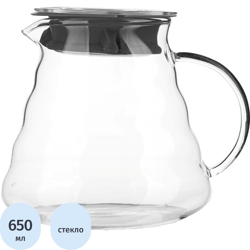 Изображение товара Прозрачный заварочный стеклянный чайник Prohotel Идзуми 650 мл