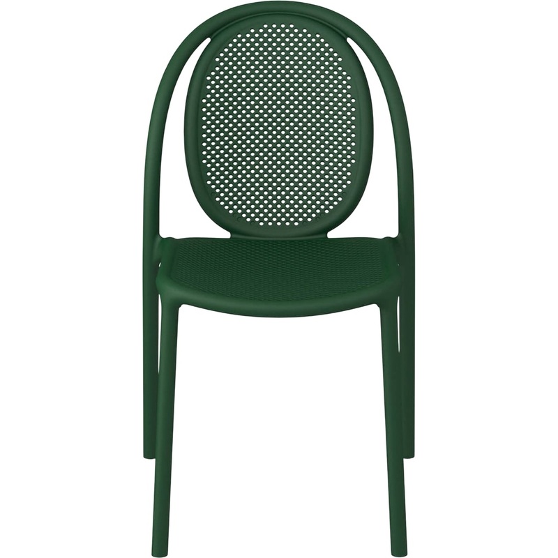 Изображение товара Стул Sheffilton SHT-S172 тёмно-зелёный из пластика для улицы и интерьера