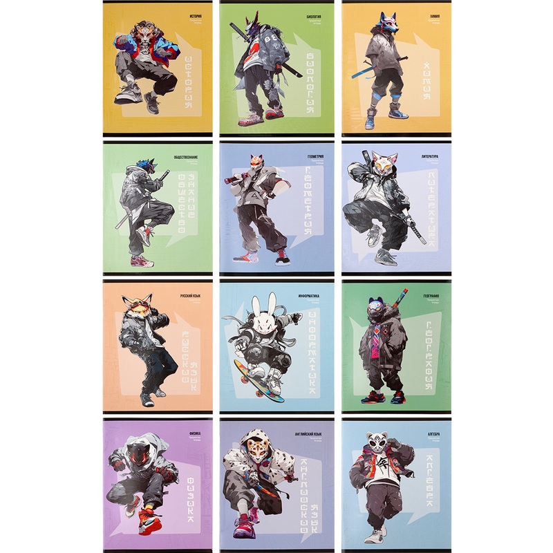 Изображение товара Школьная тетрадь Проф-пресс Манга А5 48 листов, 12 шт в упаковке