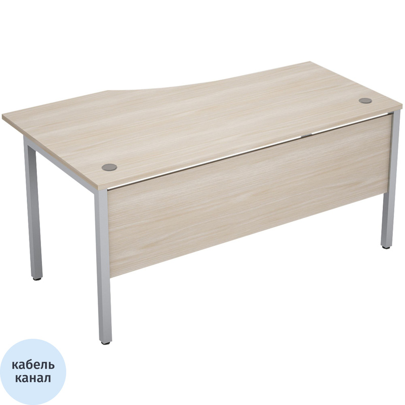 Изображение товара Эргономичный стол Avance 6МД.020 левый, шамони светлый/алюминий