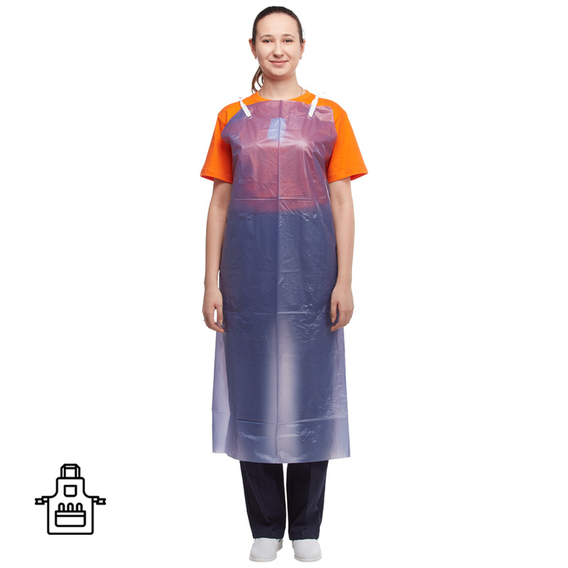 Изображение товара Защитный фартук из ПВХ ЩИТ-1 ЭКО синий универсальный 112х86 см