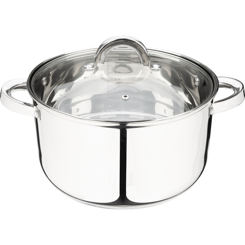 Изображение товара Кастрюля Mallony Mediano 5.8 л нержавеющая сталь с крышкой