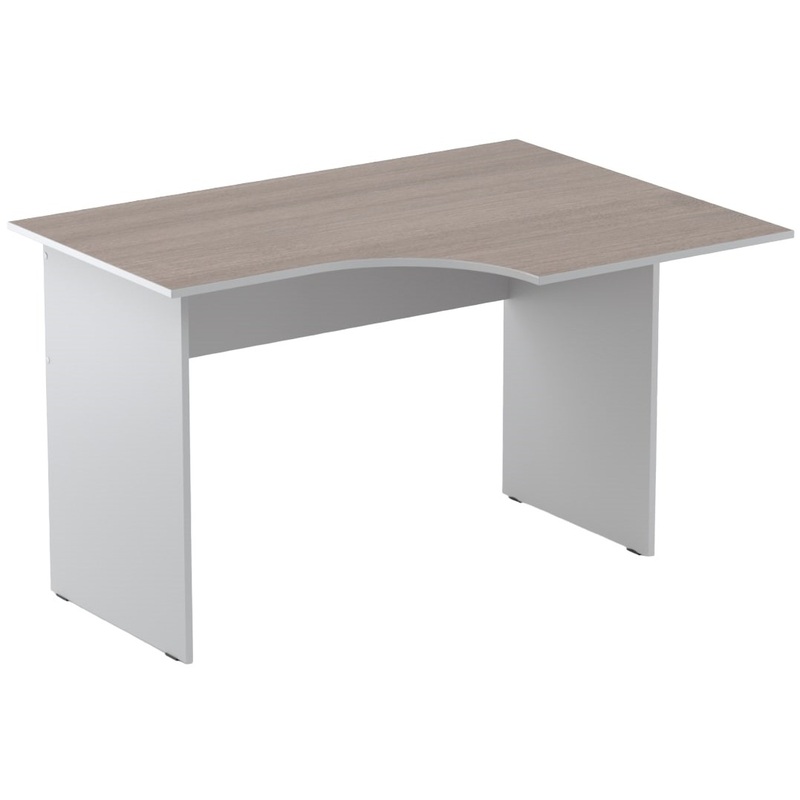Изображение товара Эргономичный стол Easy to lead Easy Standard правый дуб темный серый 1200х900х740 мм
