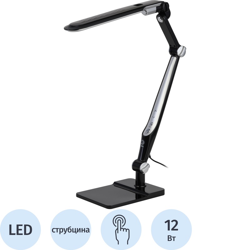 Изображение товара Светильник настольный Эра NLED-497-12W-BK черный (Б0052771)