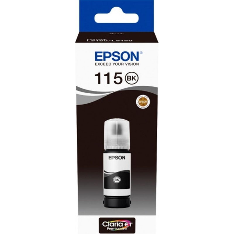 Изображение товара Чернила Epson 115 C13T07C14A чёрные оригинальные