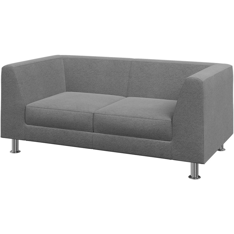 Изображение товара Двухместный диван Evolution EVO2-2 серый ткань стильный комфорт