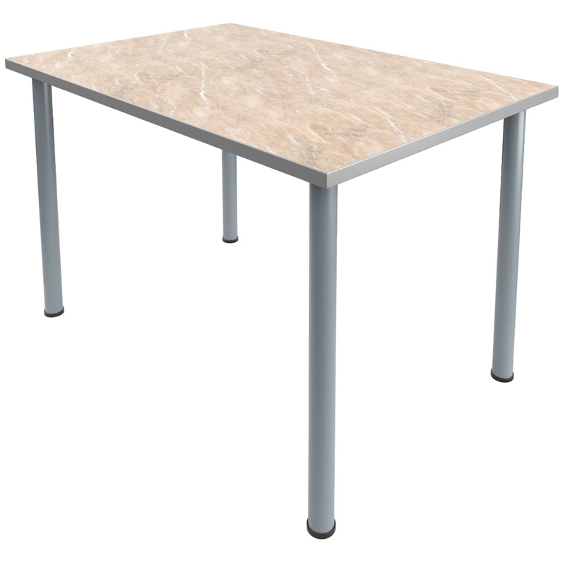 Изображение товара Стол обеденный из ДСП с мраморной столешницей 1500х700х760 мм Россия