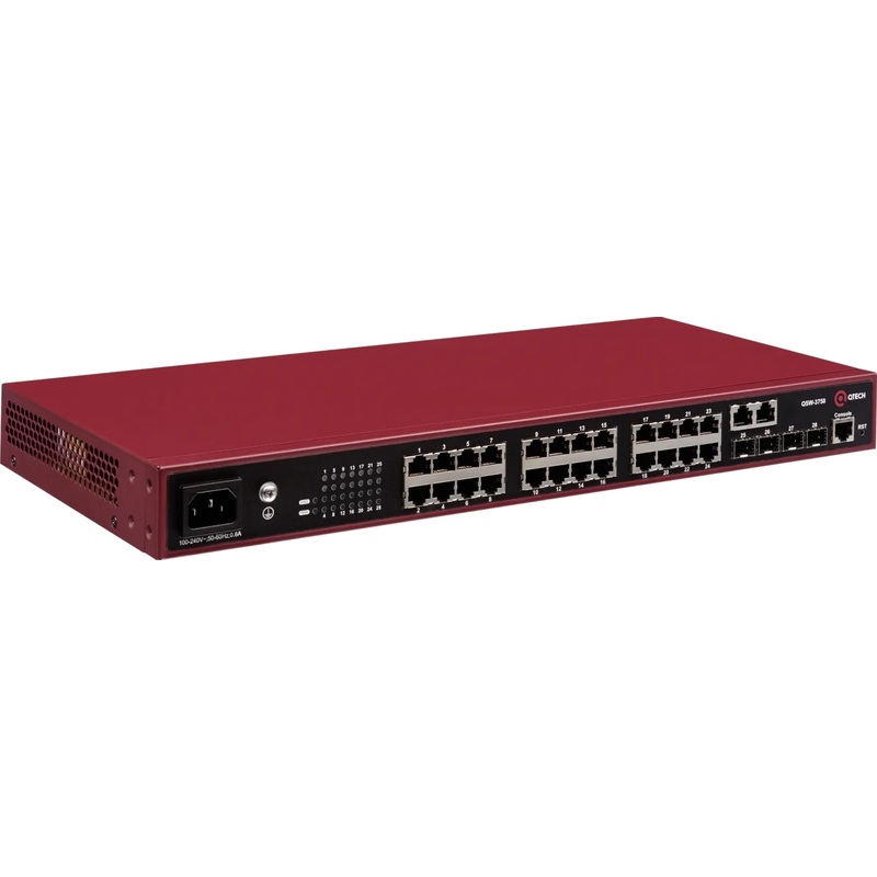 Изображение товара Коммутатор Qtech QSW-3750-28T-AC-R с 24 портами LAN