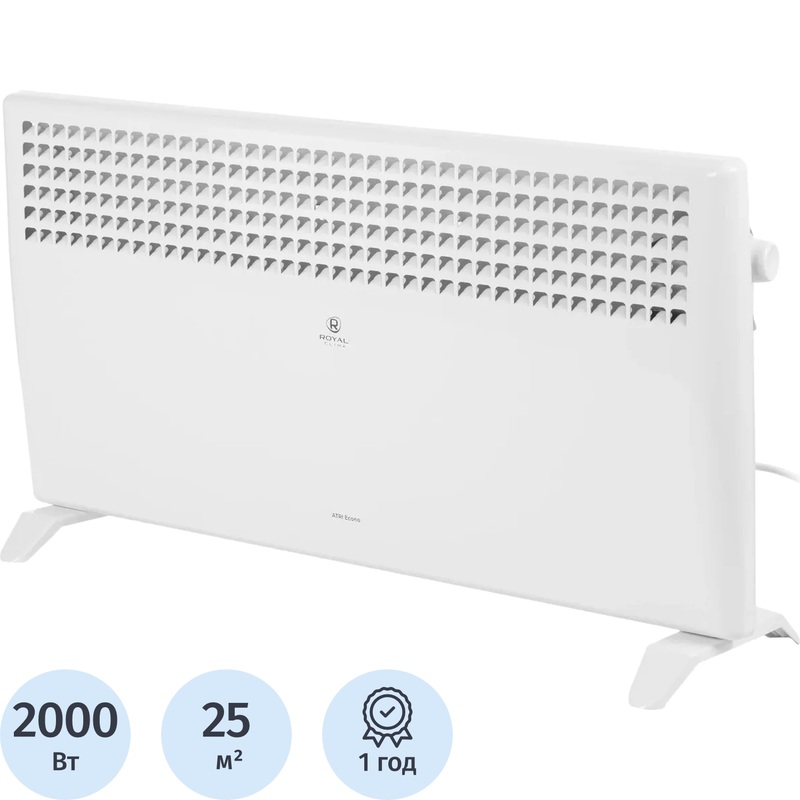 Изображение товара Конвектор Royal Clima REC-AE2000M белый 2000 Вт с терморегулятором