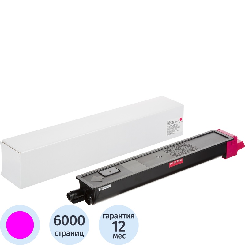 Изображение товара Картридж лазерный Retech TK-895M 1T02K0BNL0 для Kyocera пурпурный совместимый