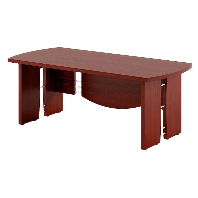 Изображение товара Офисный стол руководителя Born 2000х900х750 мм бургуundi ЛДСП регулируемые опоры