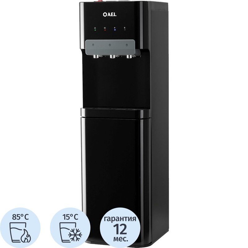 Изображение товара Кулер для воды AEL LD-AEL-827a чёрный с нагревом и охлаждением