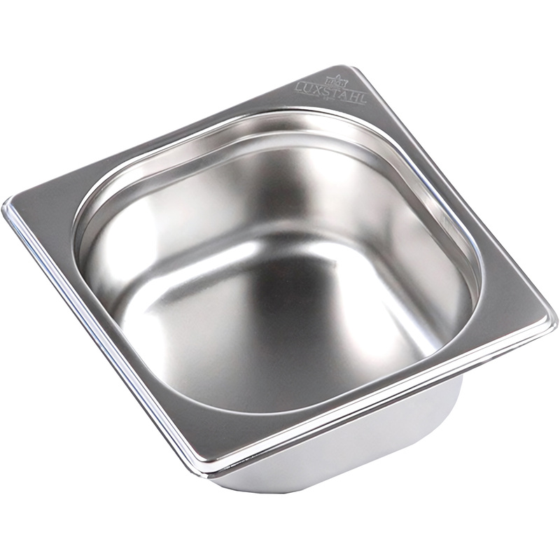 Изображение товара Гастроемкость Luxstahl GN 1/6 17.6x16.4x6.5 см 1 л нержавеющая сталь