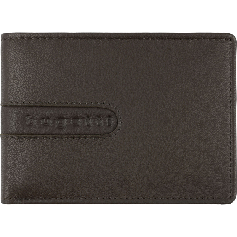 Изображение товара Портмоне мужское Bugatti Bomba из полиэстера и натуральной кожи коричневого цвета (49135202)