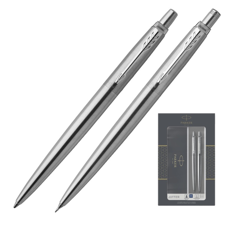 Изображение товара Набор пишущих принадлежностей Parker Jotter Stainless Steel шарык ручка и карандаш